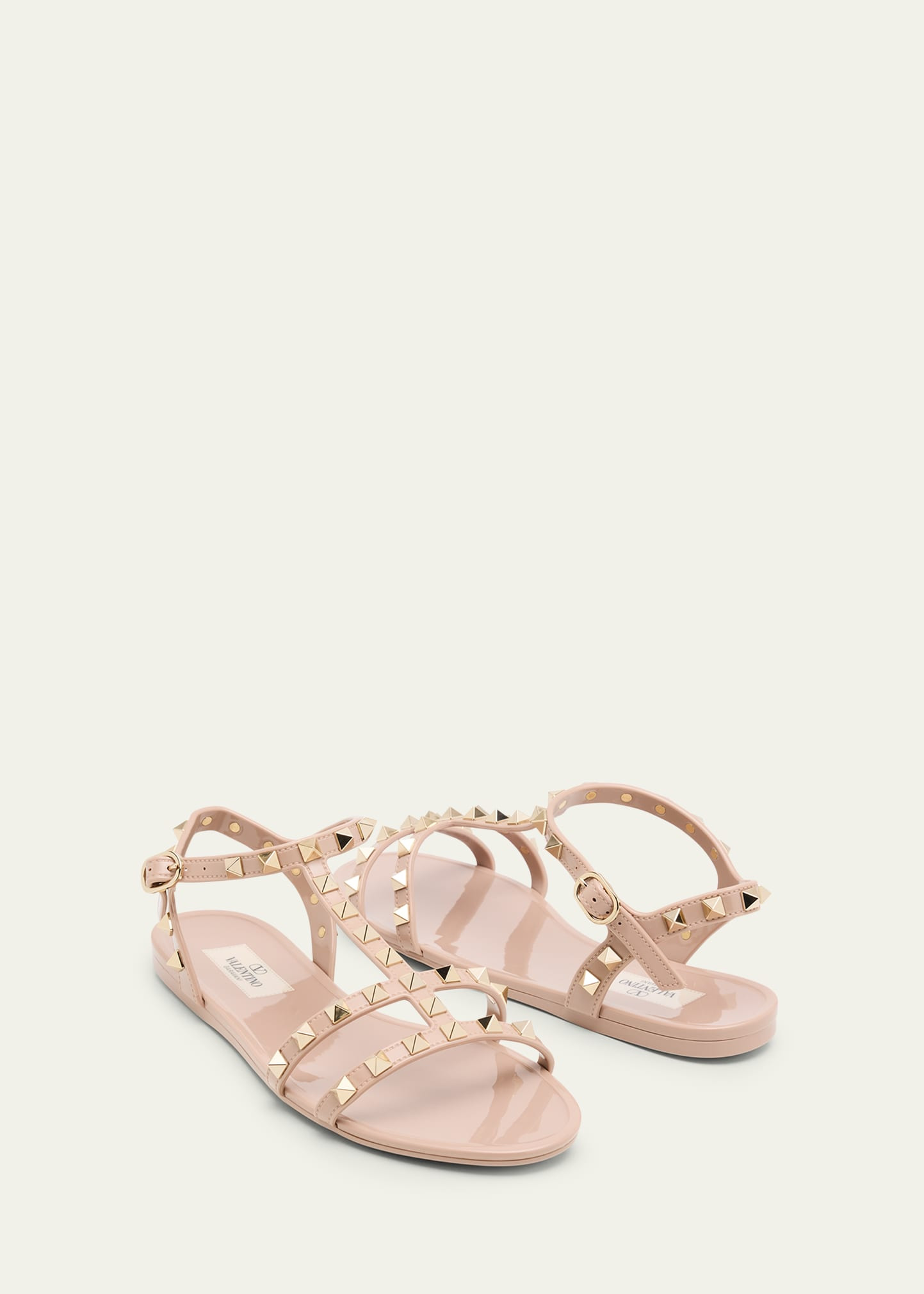 Rockstud Jelly Flat Gladiator Sandals - 7