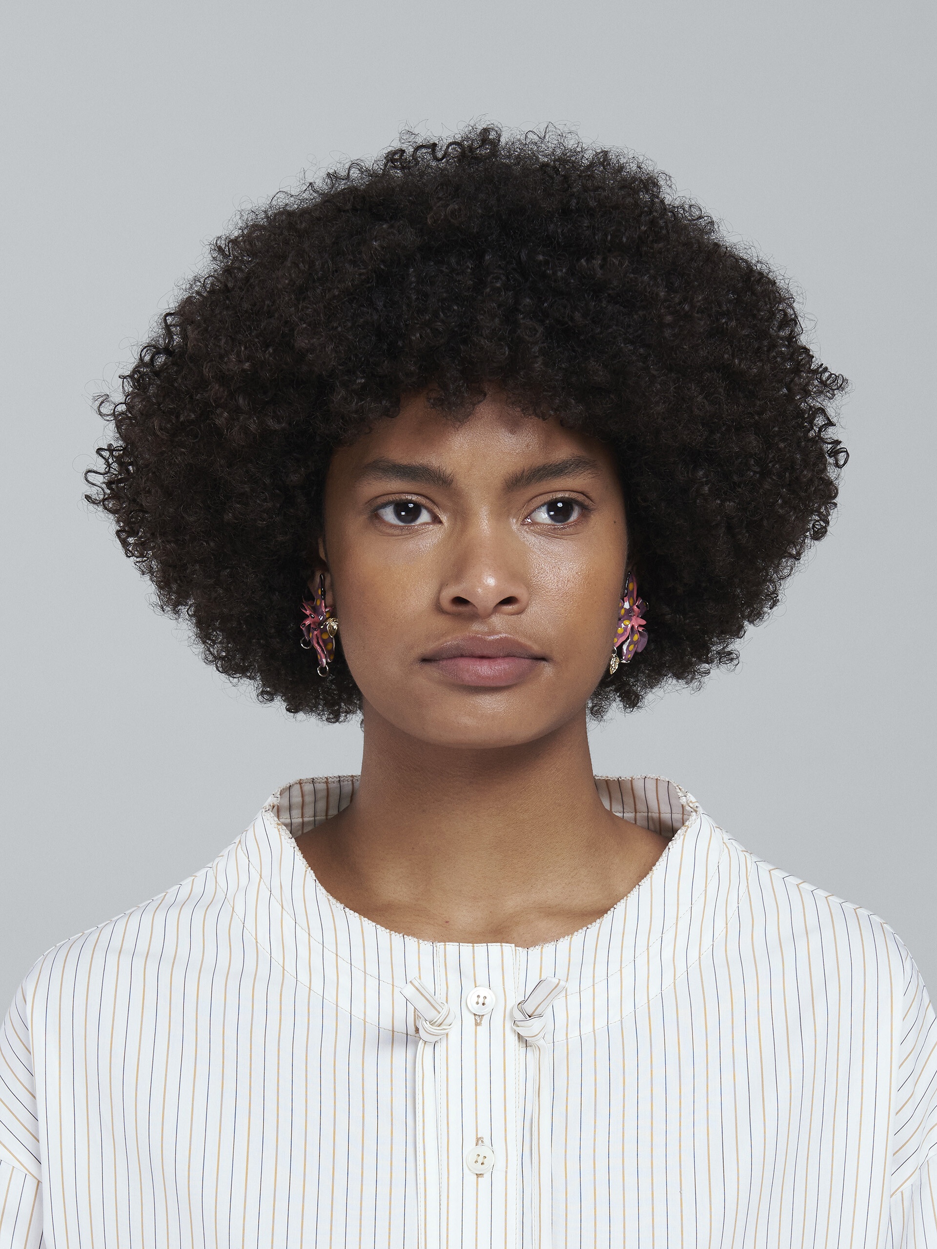 FLOWER PURPLE EARRINGS - 2
