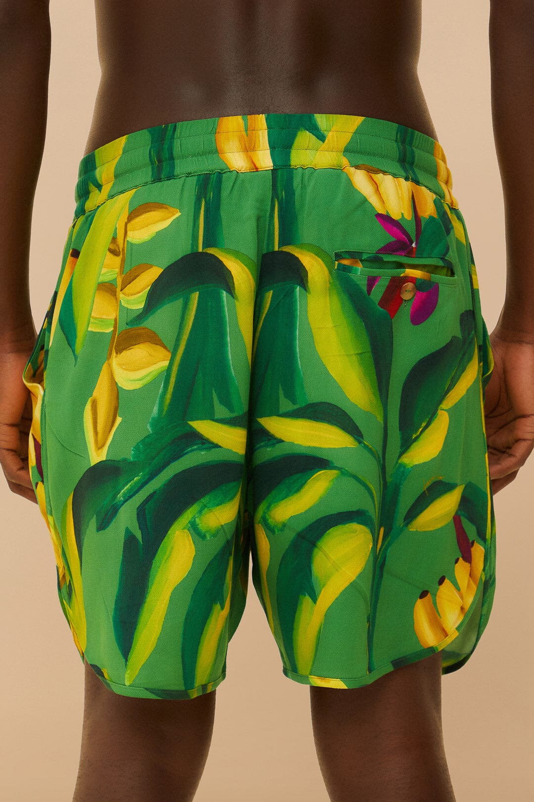Green Banana Aquarela Lenzing™ Ecovero™ Viscose Shorts - 5