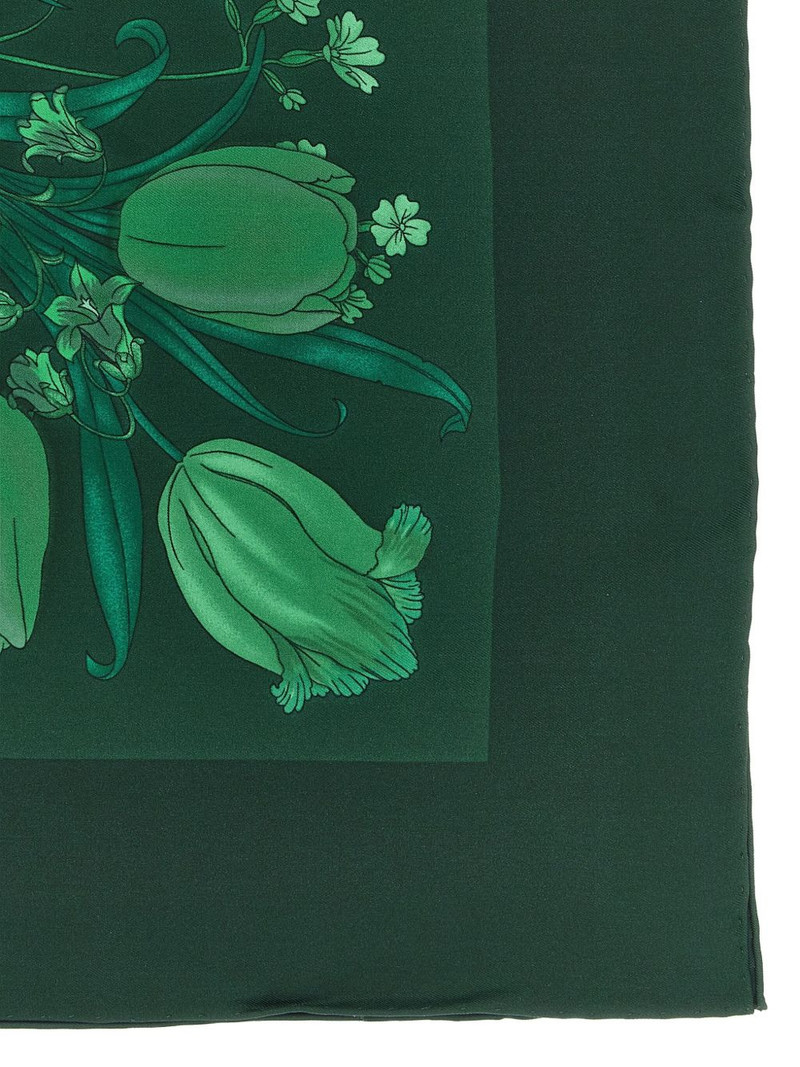GUCCI Flora Carriage silk scarf outlook