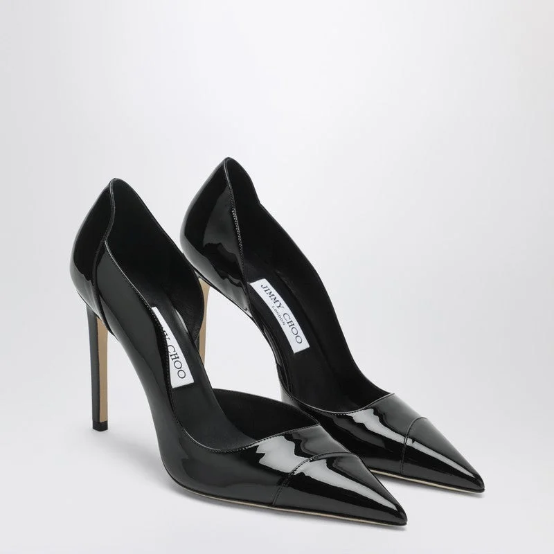 Jimmy Choo Brigitte 100 Pumps In Black Patent Leather Women - 1