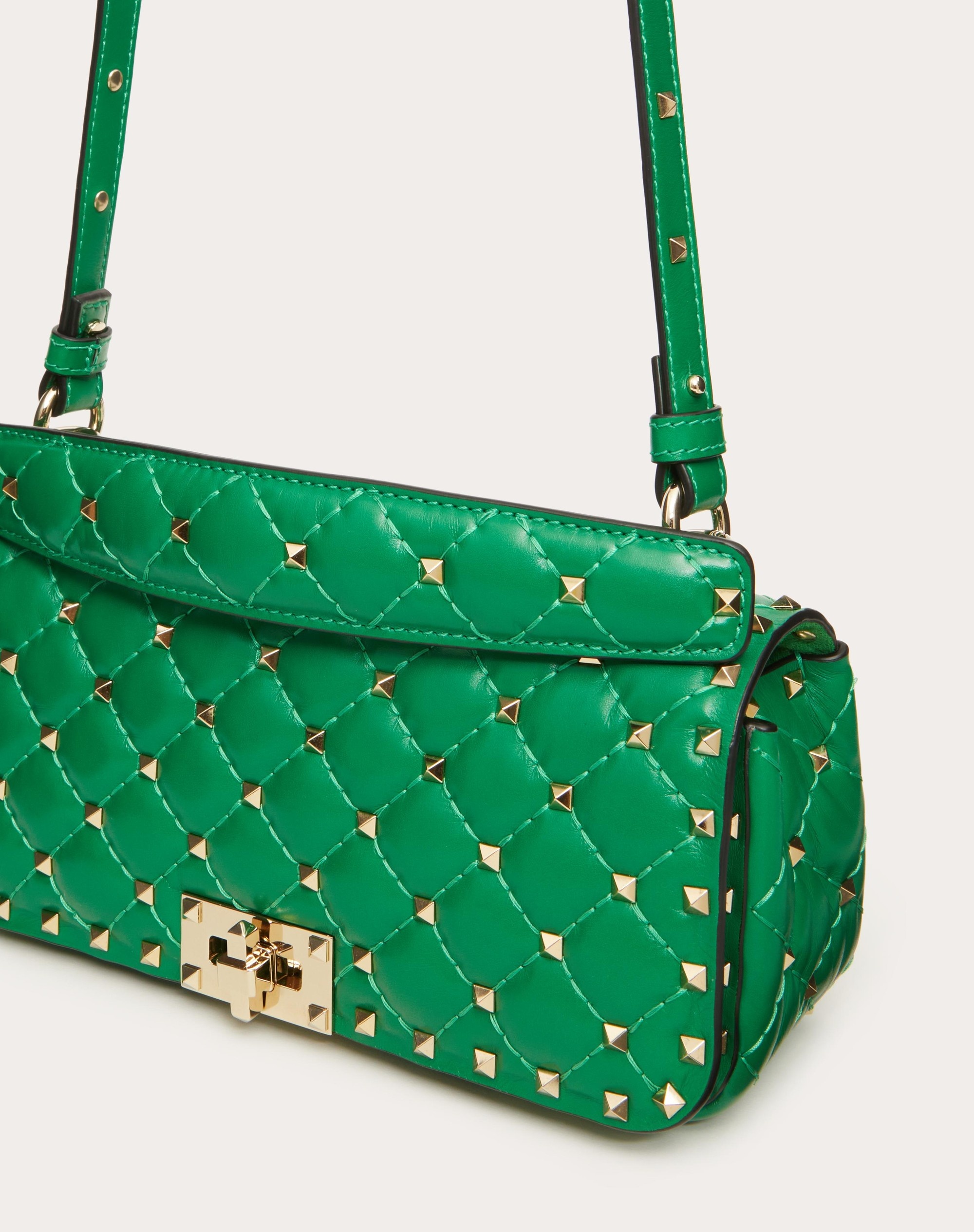 ROCKSTUD SPIKE CALFSKIN SHOULDER BAG - 5