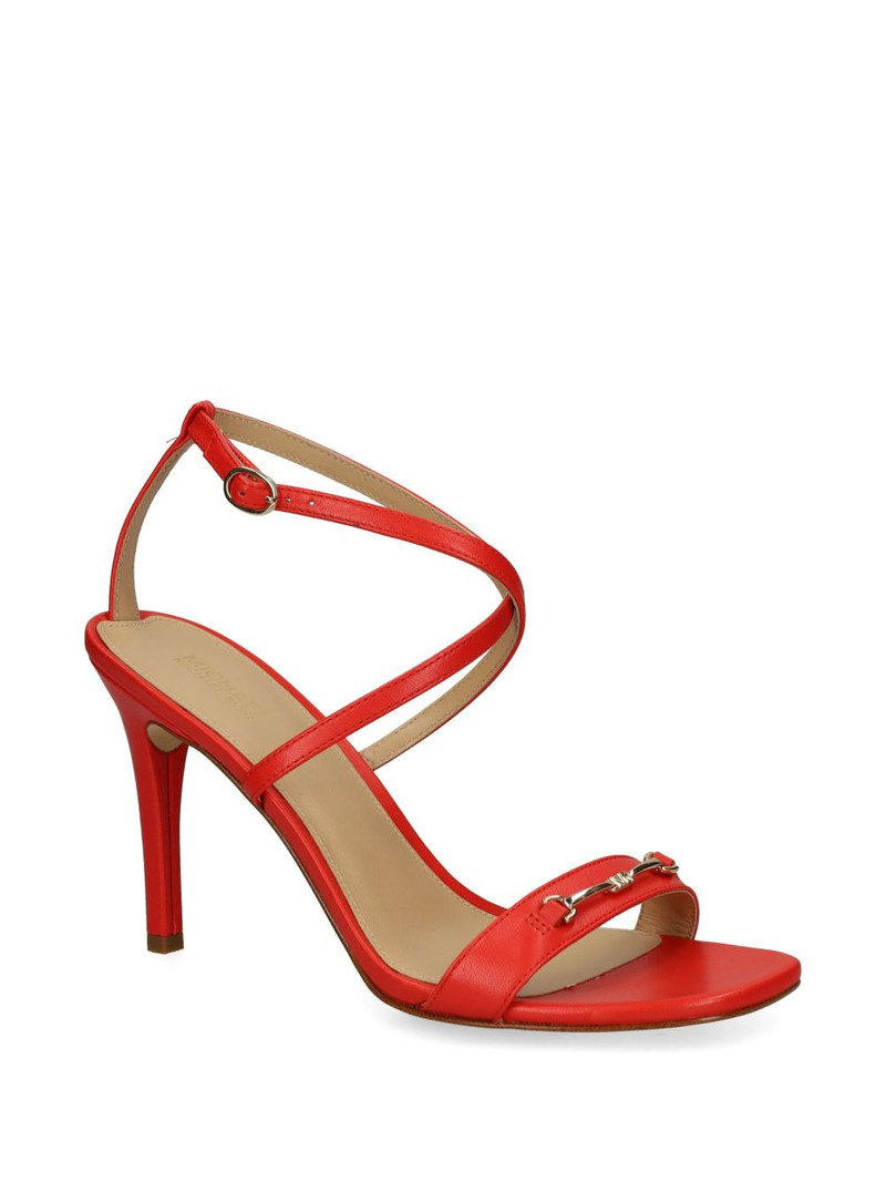 MICHAEL KORS 90mm logo-plaque sandals outlook