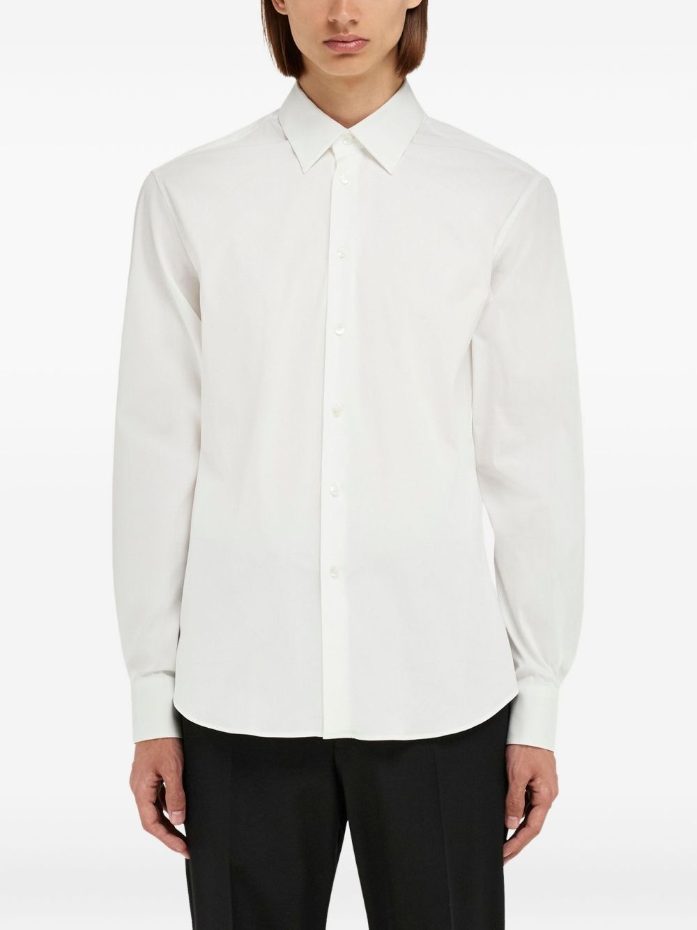 F-embroidered shirt - 3