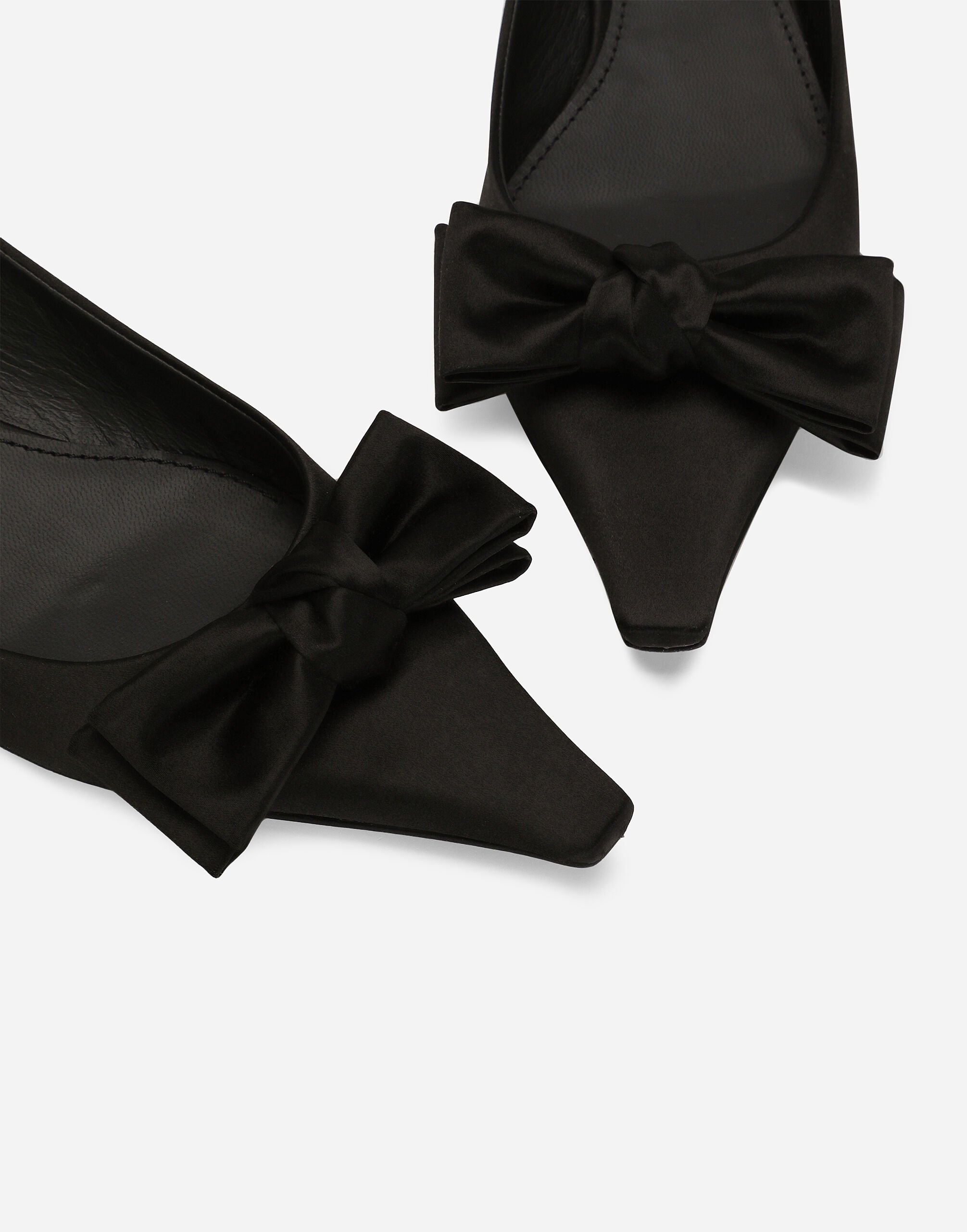 Satin slingbacks with bow detail - 5