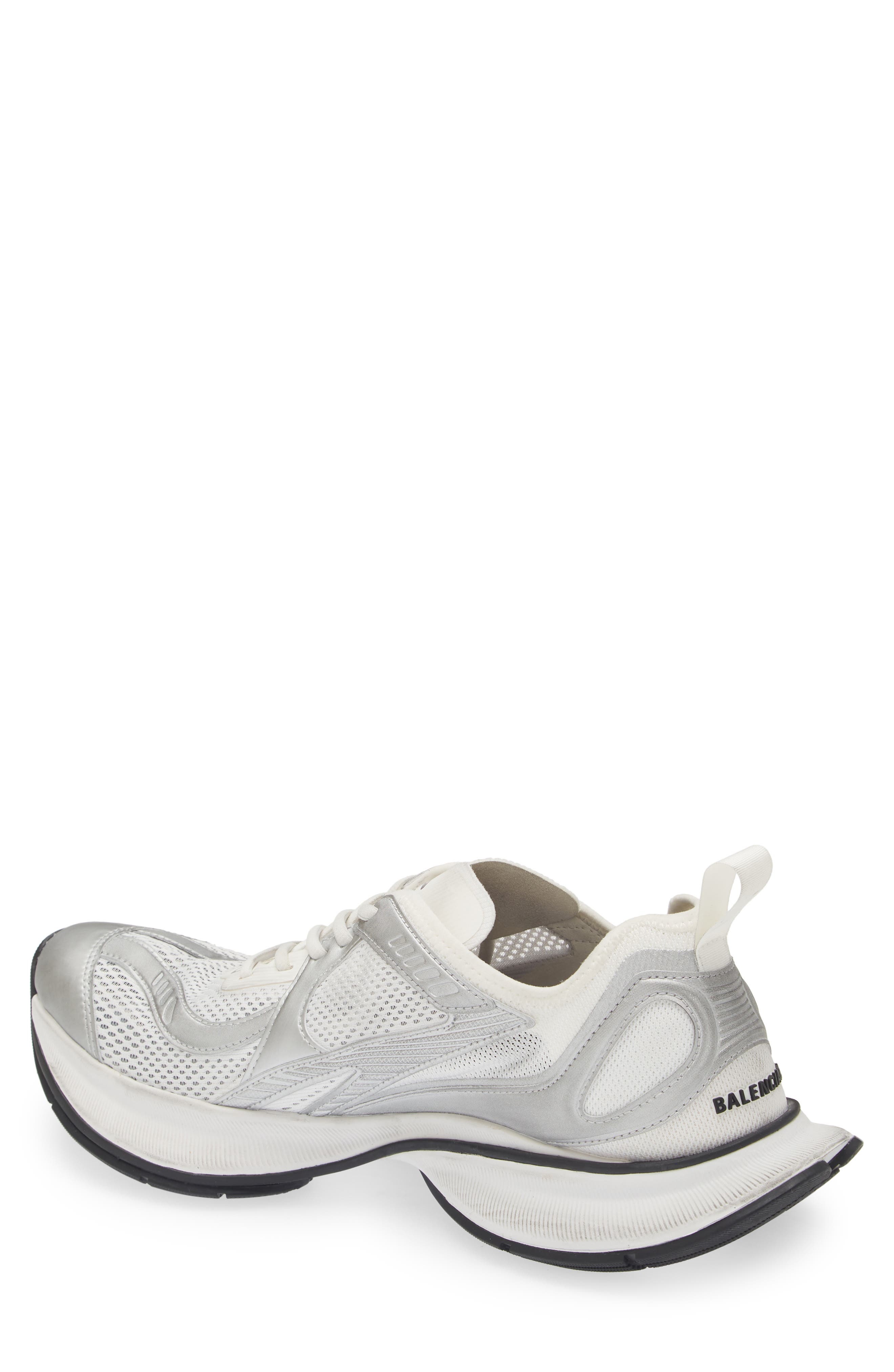 Balenciaga Circuit Sneaker in White/Silver at Nordstrom - 2