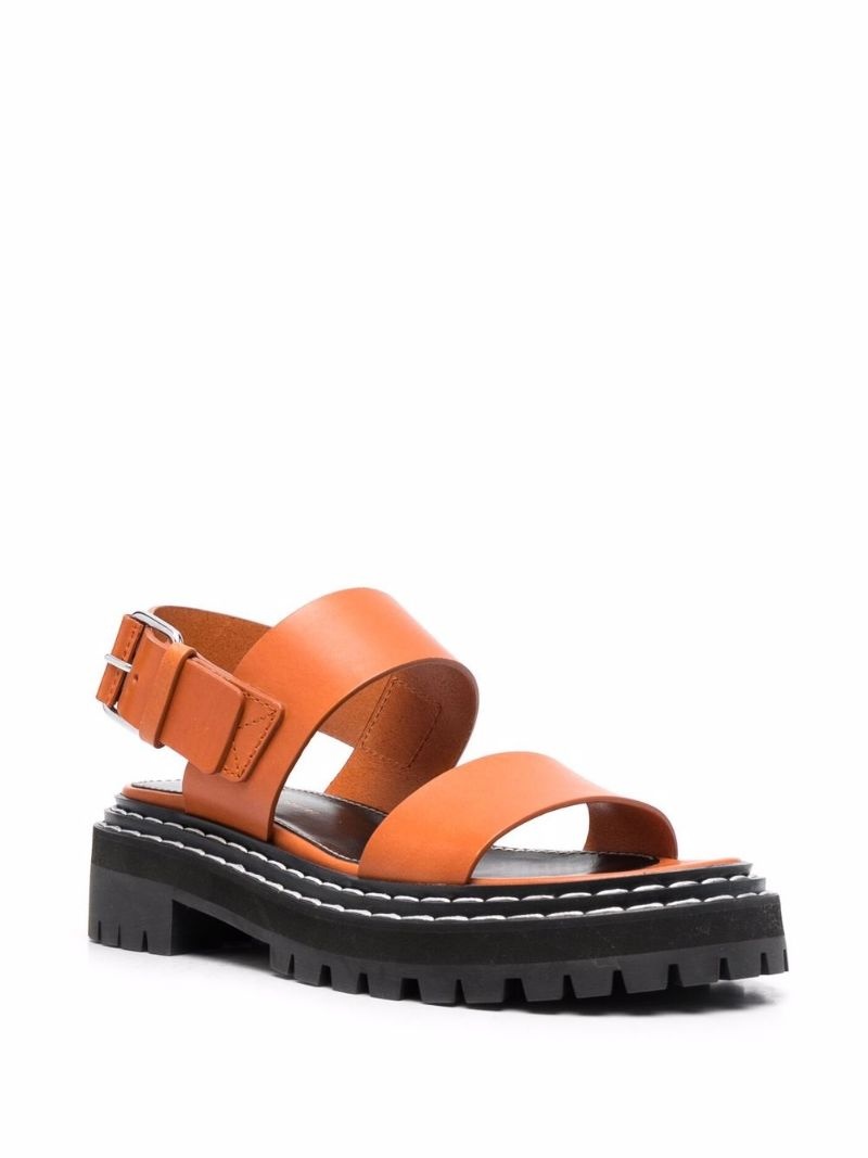 lug-sole leather sandals - 2