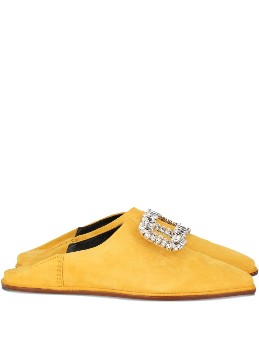 crystal-embellished buckle pumps - 1