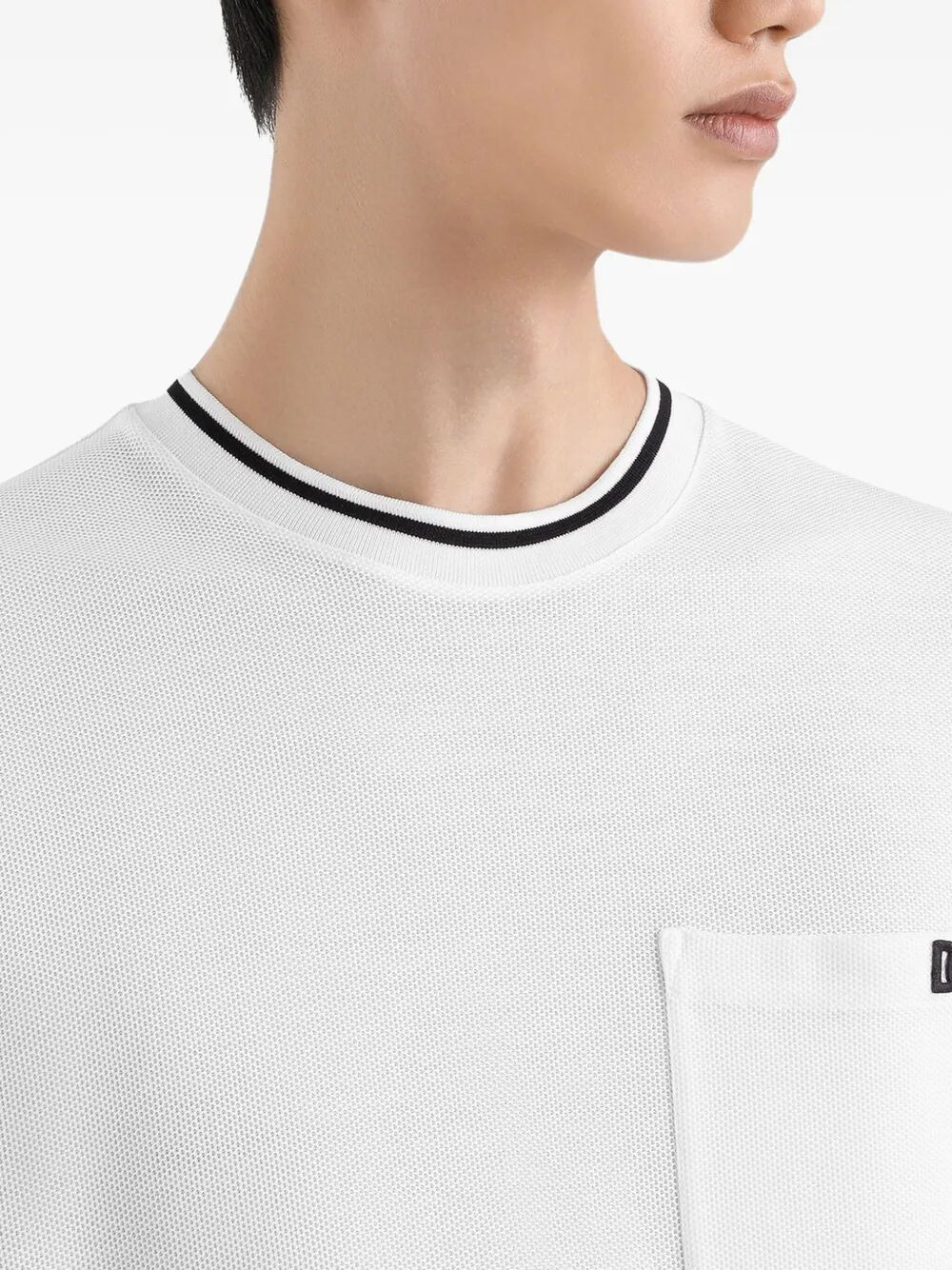 Cotton PiquÉ T-Shirt With Contrasting Collar - 4