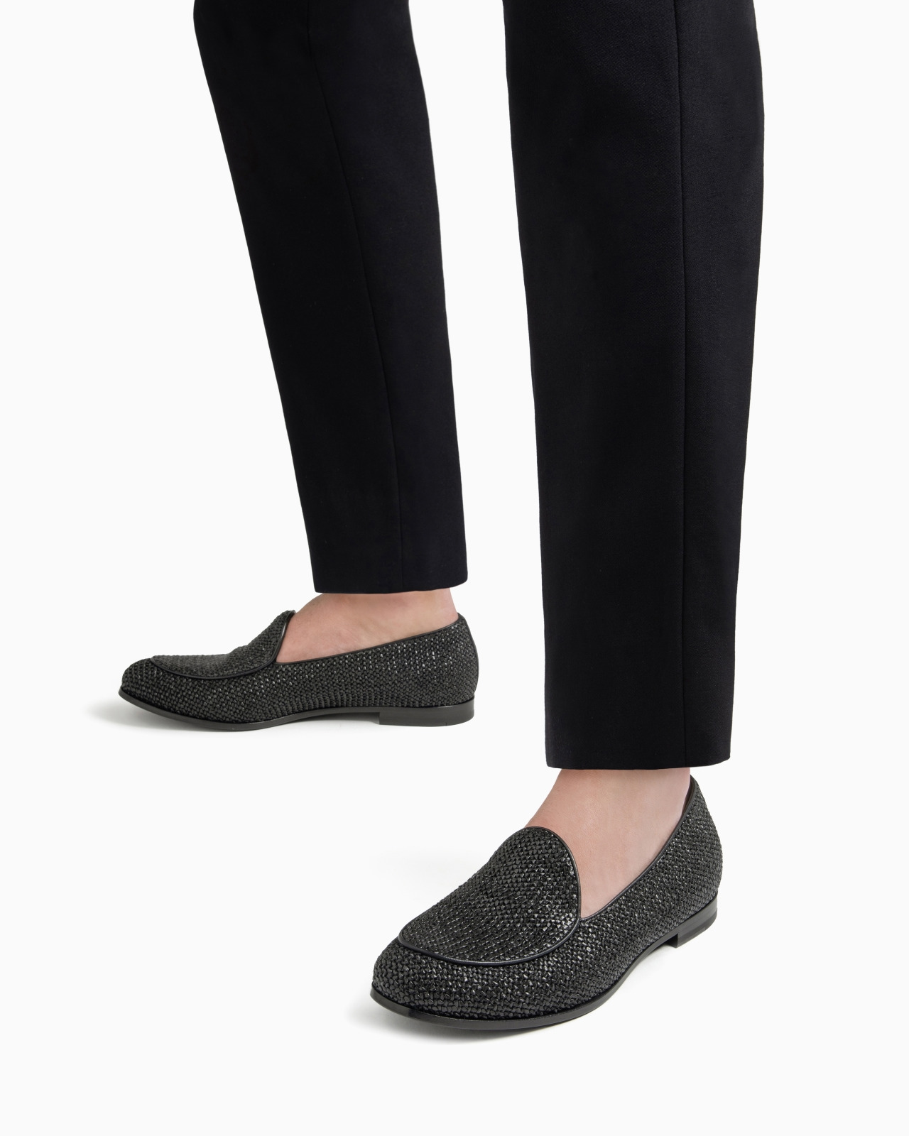 BRAIDED RAFFIA LOAFERS - 7