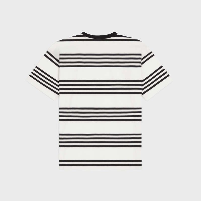 CELINE celine loose t-shirt in striped cotton jersey outlook