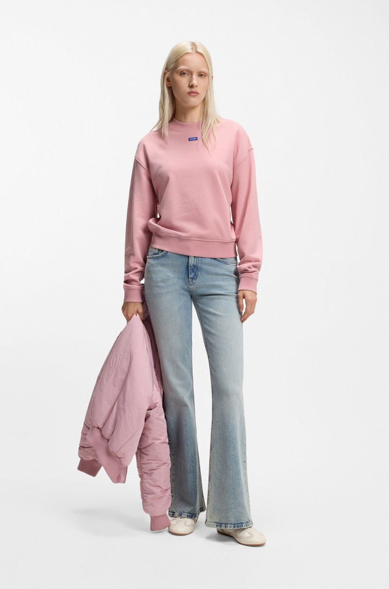 HUGO BLUE-LOGO SWEATSHIRT IN COTTON TERRY outlook