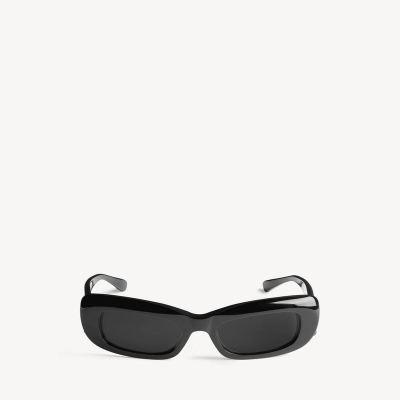 Women's Diva Rectangle Sunglasses in Black 1