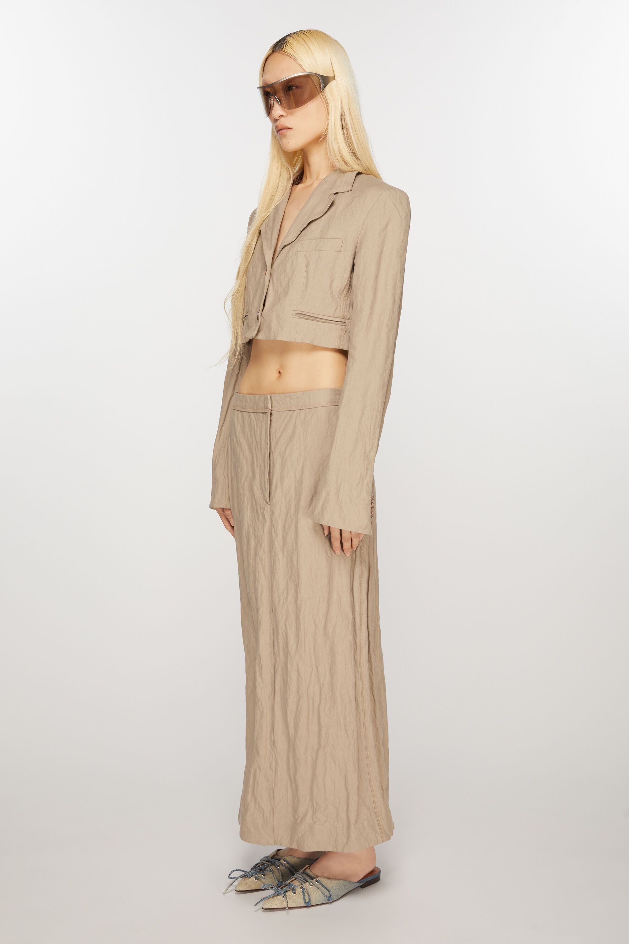 Regular fit suit jacket - Cold beige - 3