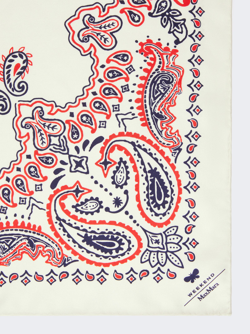 WEEKEND Max Mara SIAM Printed silk scarf outlook