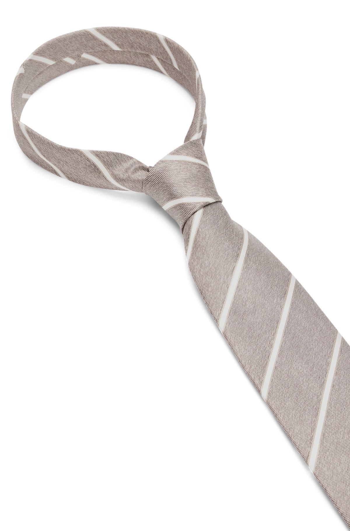 STRIPED TIE IN ITALIAN-MADE SILK - 6