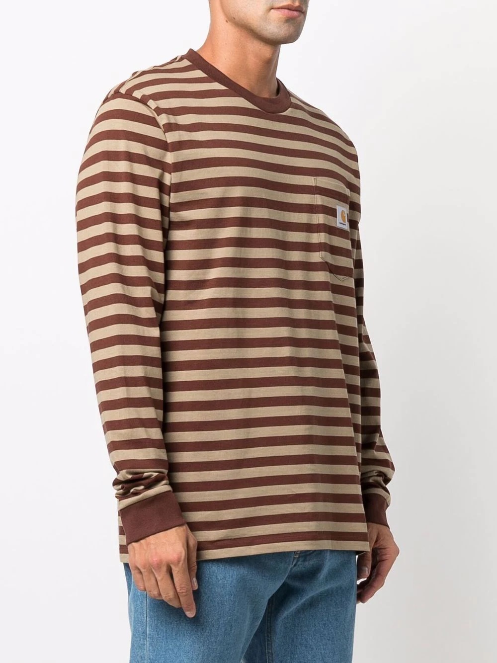 striped long-sleeve T-shirt - 3