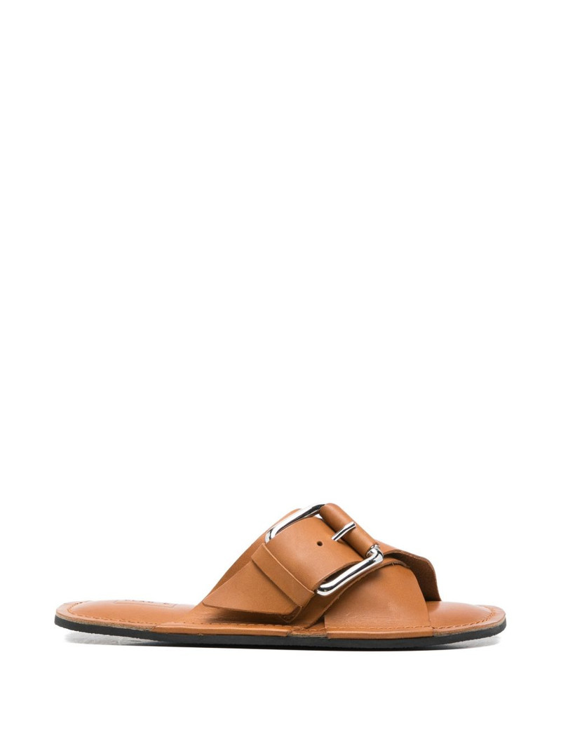buckle leather sandals 1