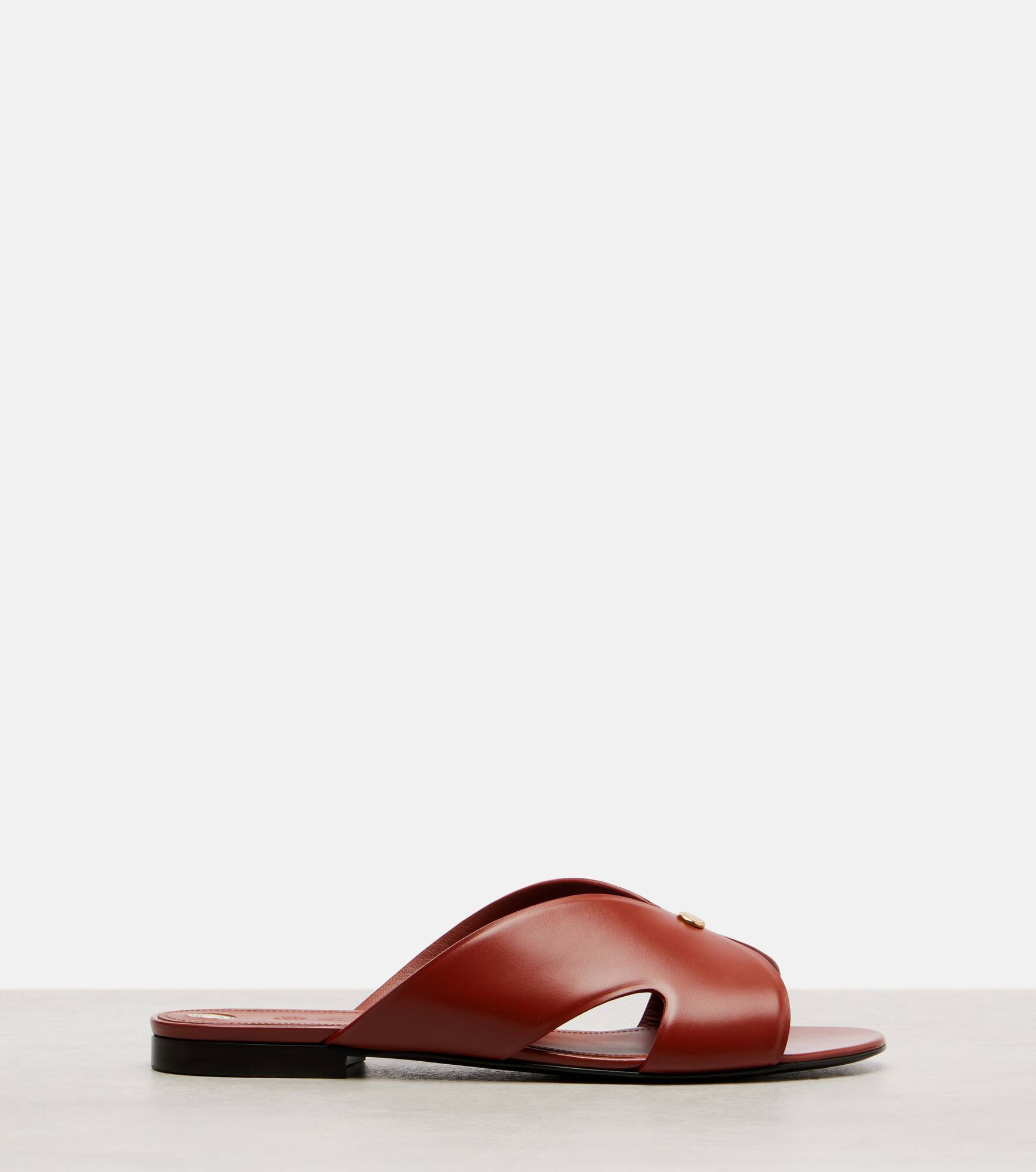 Vera leather slides - 4