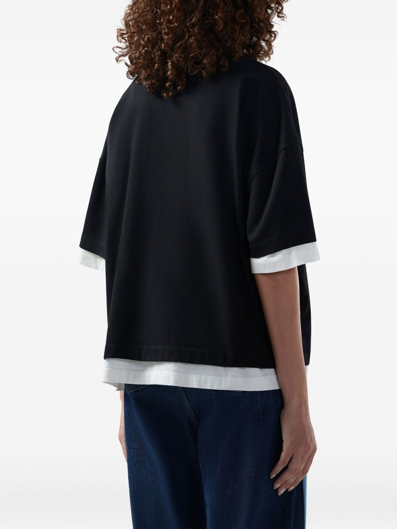 perforated layered T-shirt 5