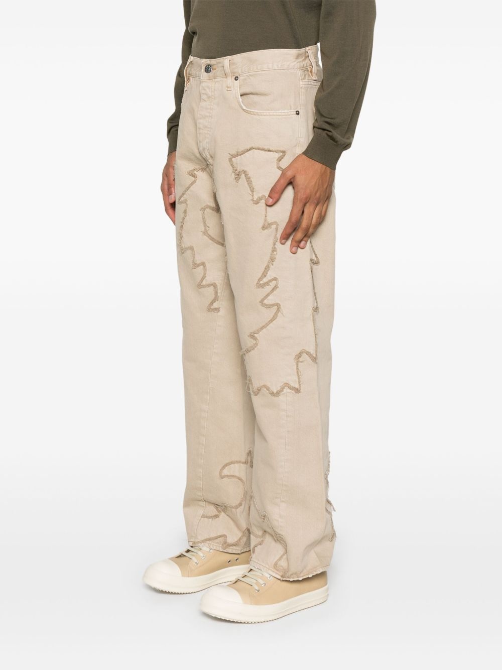logo-patch jeans - 3