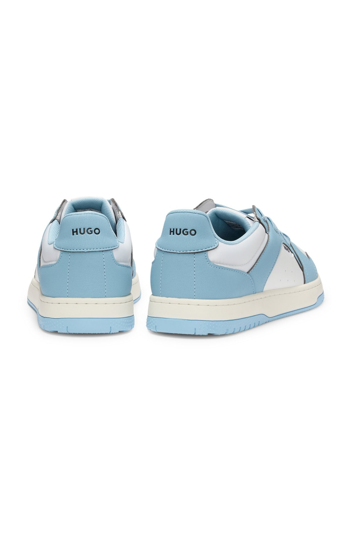 LOW-TOP TRAINERS WITH FAUX LEATHER - 5
