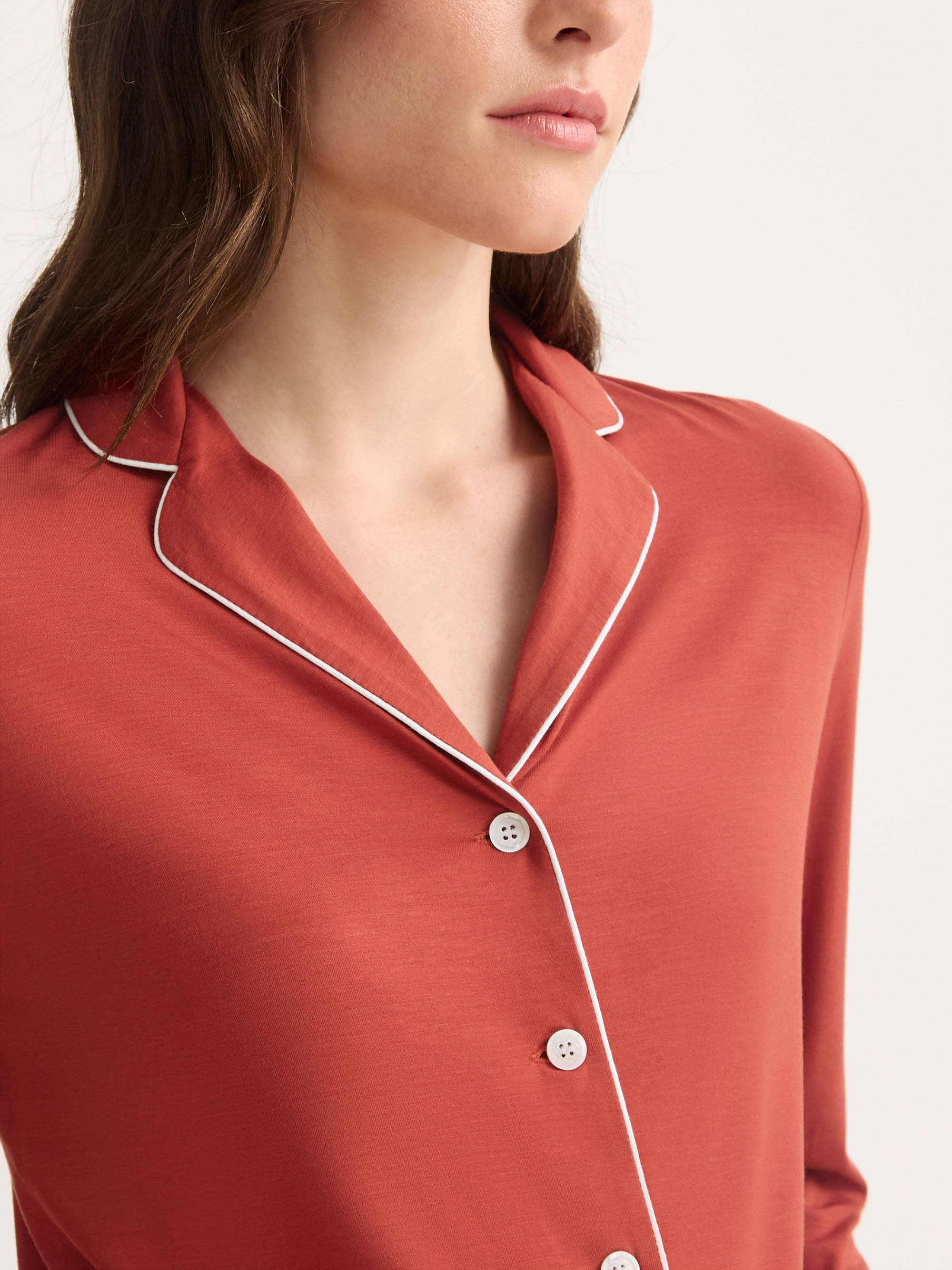 Women's Pajamas Lara Micro Modal Stretch Rose Red - 5