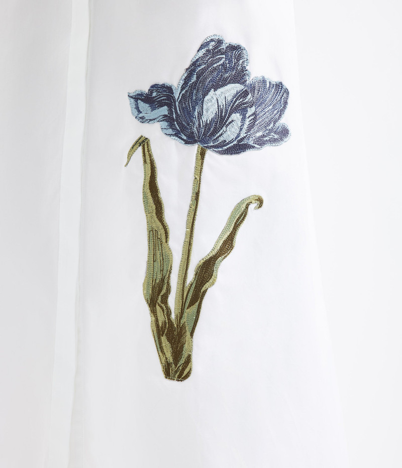FLORAL PRINT SHORT SLEEVE SHIRT DRESS 5