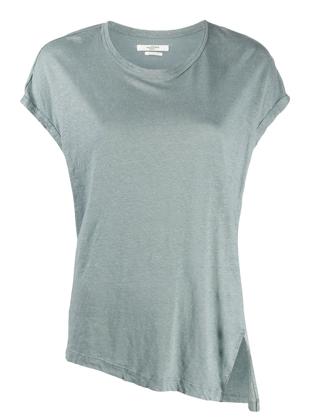 asymmetric hem T-shirt - 1