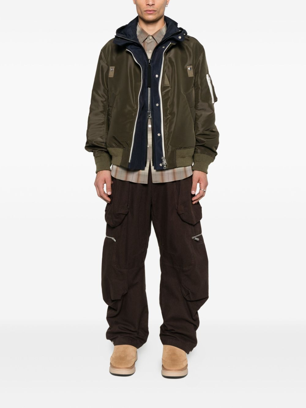 hooded bomber jacket - 2