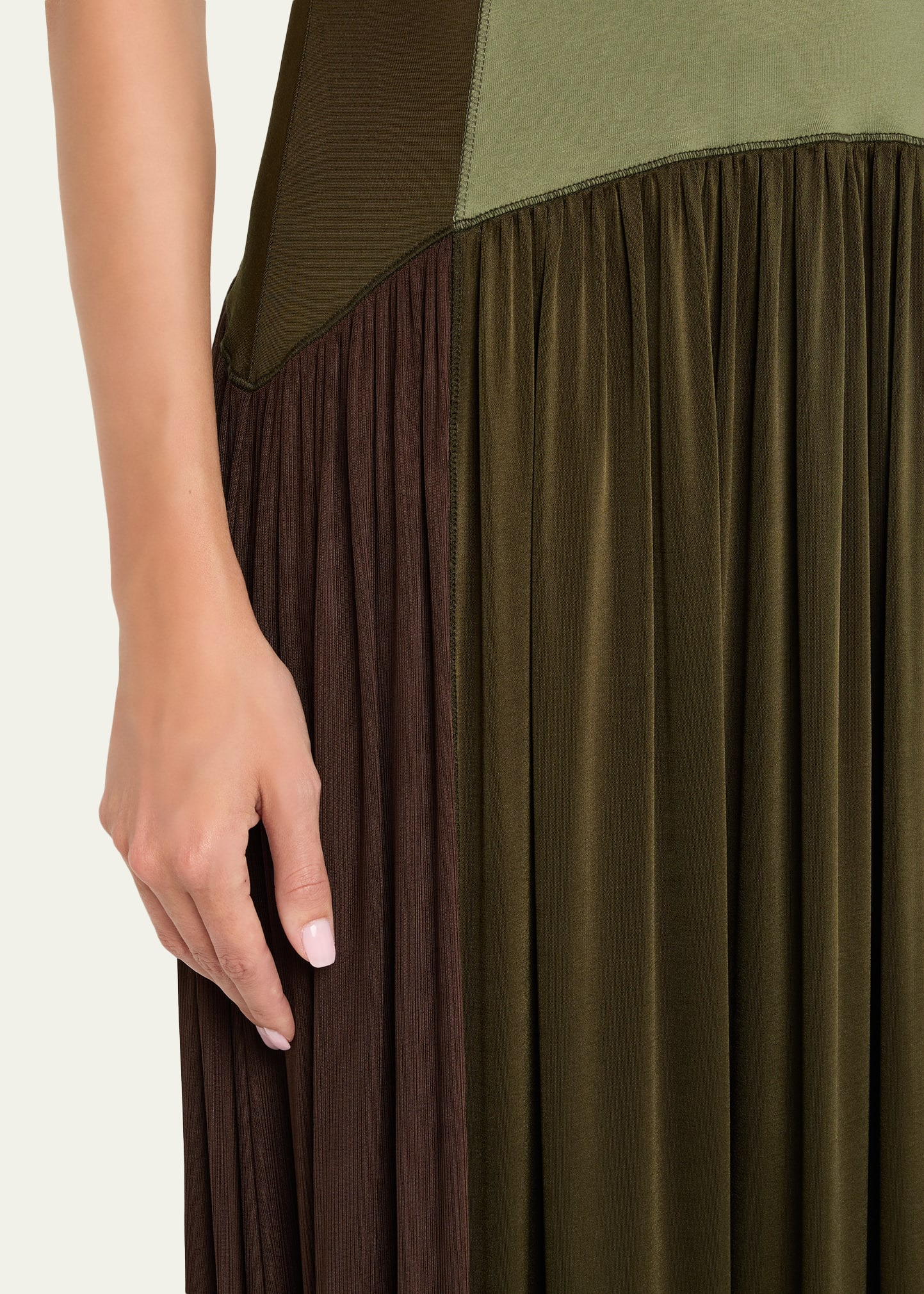 Amaliya Sleeveless Color Block Dress - 5