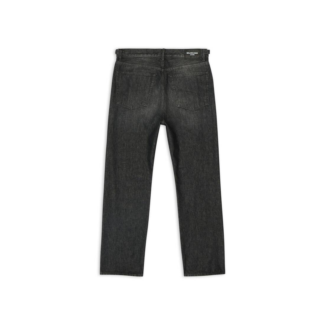 Men's Relaxed Fit Rips Pants in Black - 5