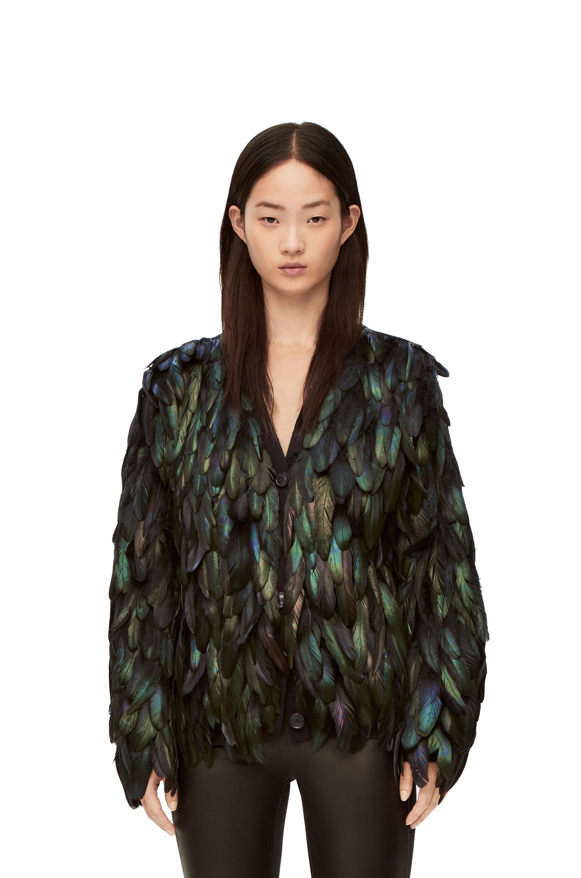 Howl cardigan in wool and feather - 3