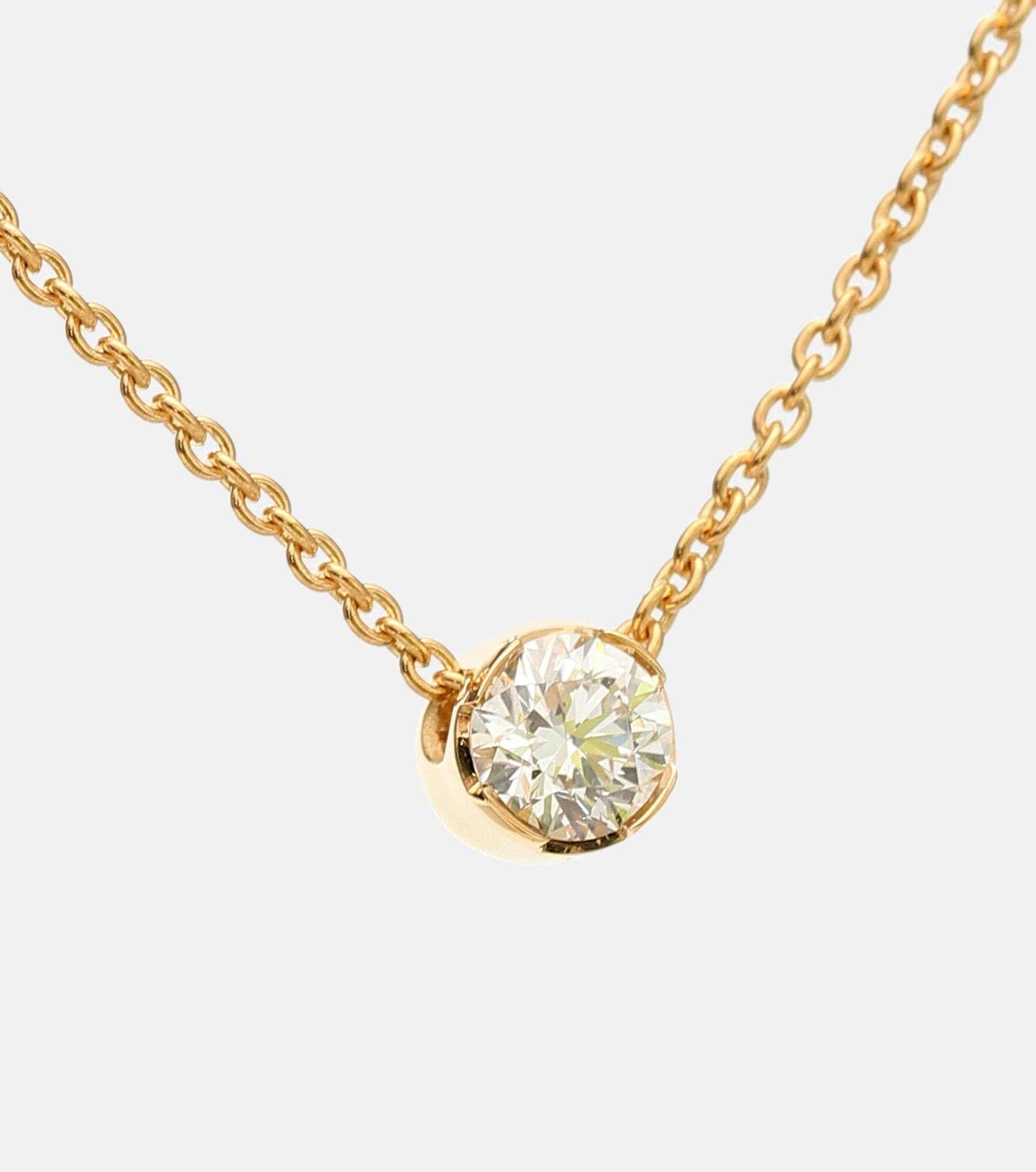 Diamante Simple 18kt gold and diamond necklace - 6