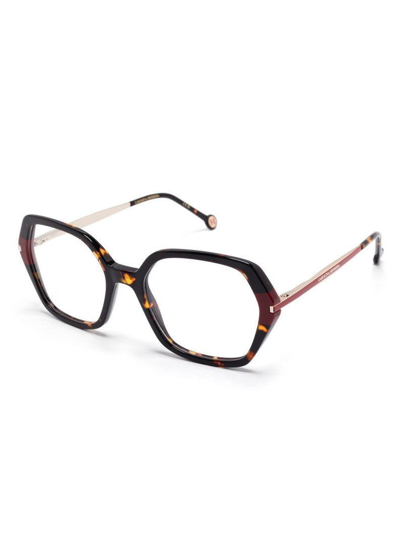 CAROLINA HERRERA geometric-frame glasses outlook