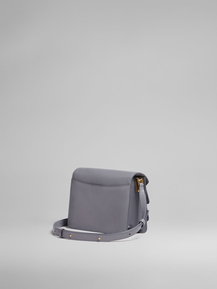 TRUNK SOFT MEDIUM BAG IN GREY LEATHER - 3