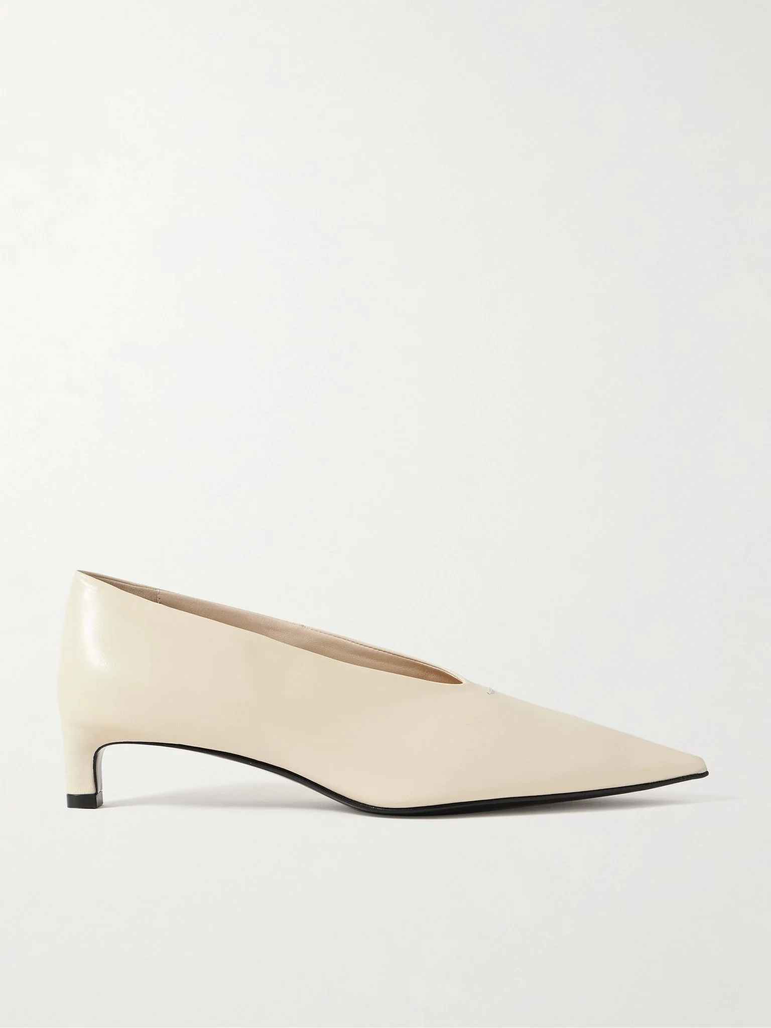 Leather pumps Cream - 1