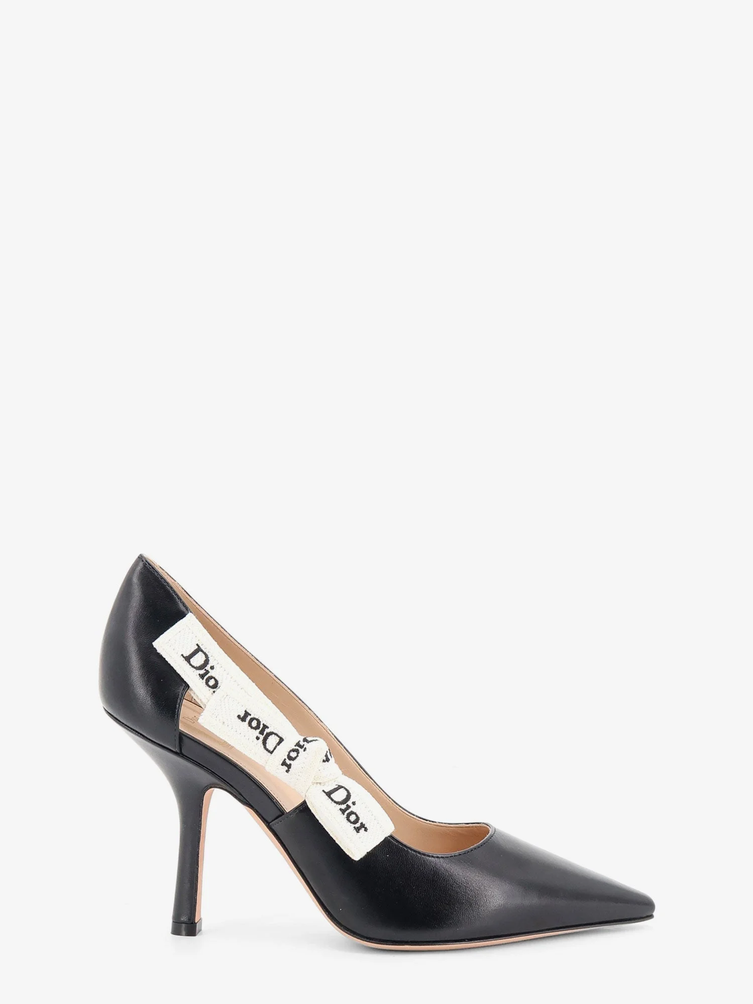 Dior J'Adior Leather Pumps With Logo Bow Detail - 1