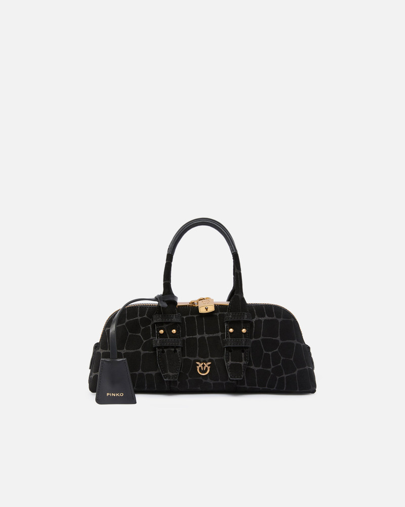 ESCAPE BAG HORIZONTAL SMALL HANDBAG IN CROCODILE-PRINT LEATHER 1