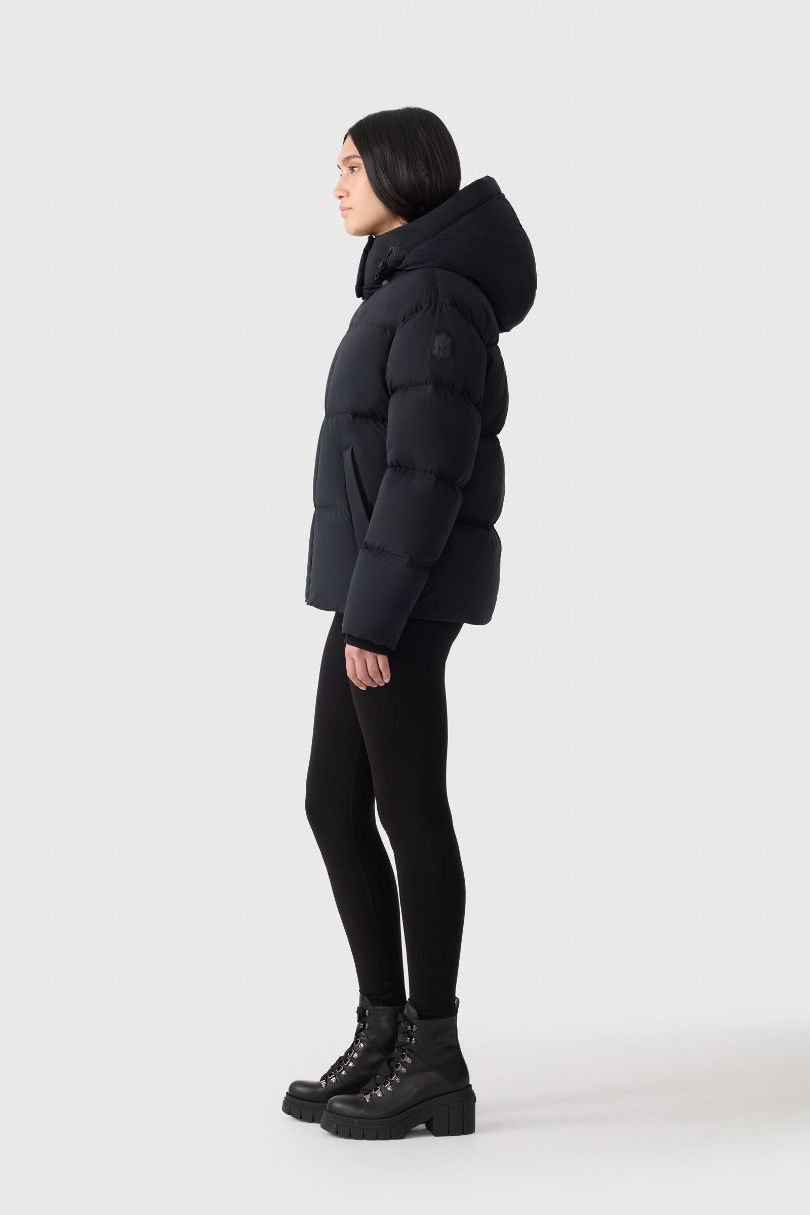 GREER-STR Medium Down Jacket With Hood and Storm Visor - 3