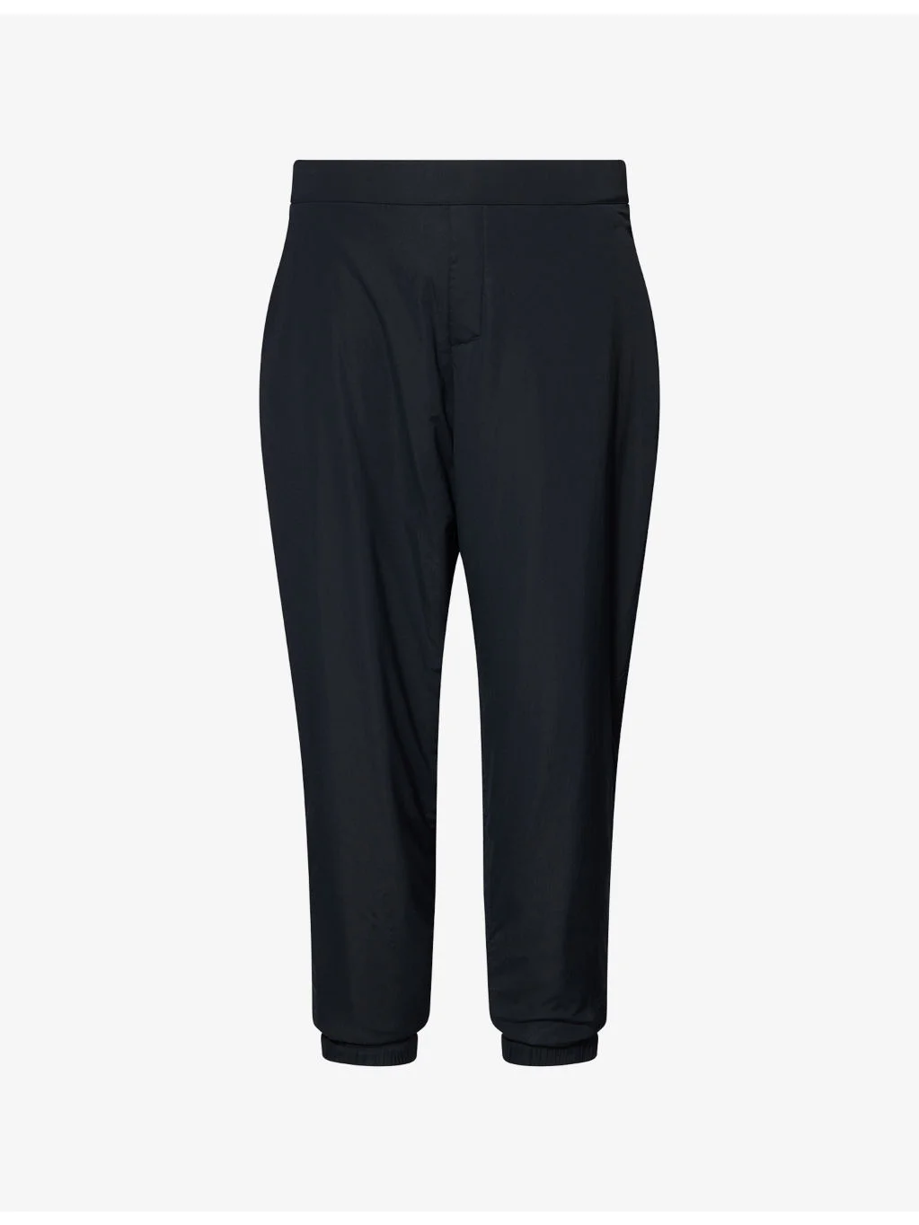 Padded Tapered-Leg Stretch-Woven Jogging Bottoms - 1