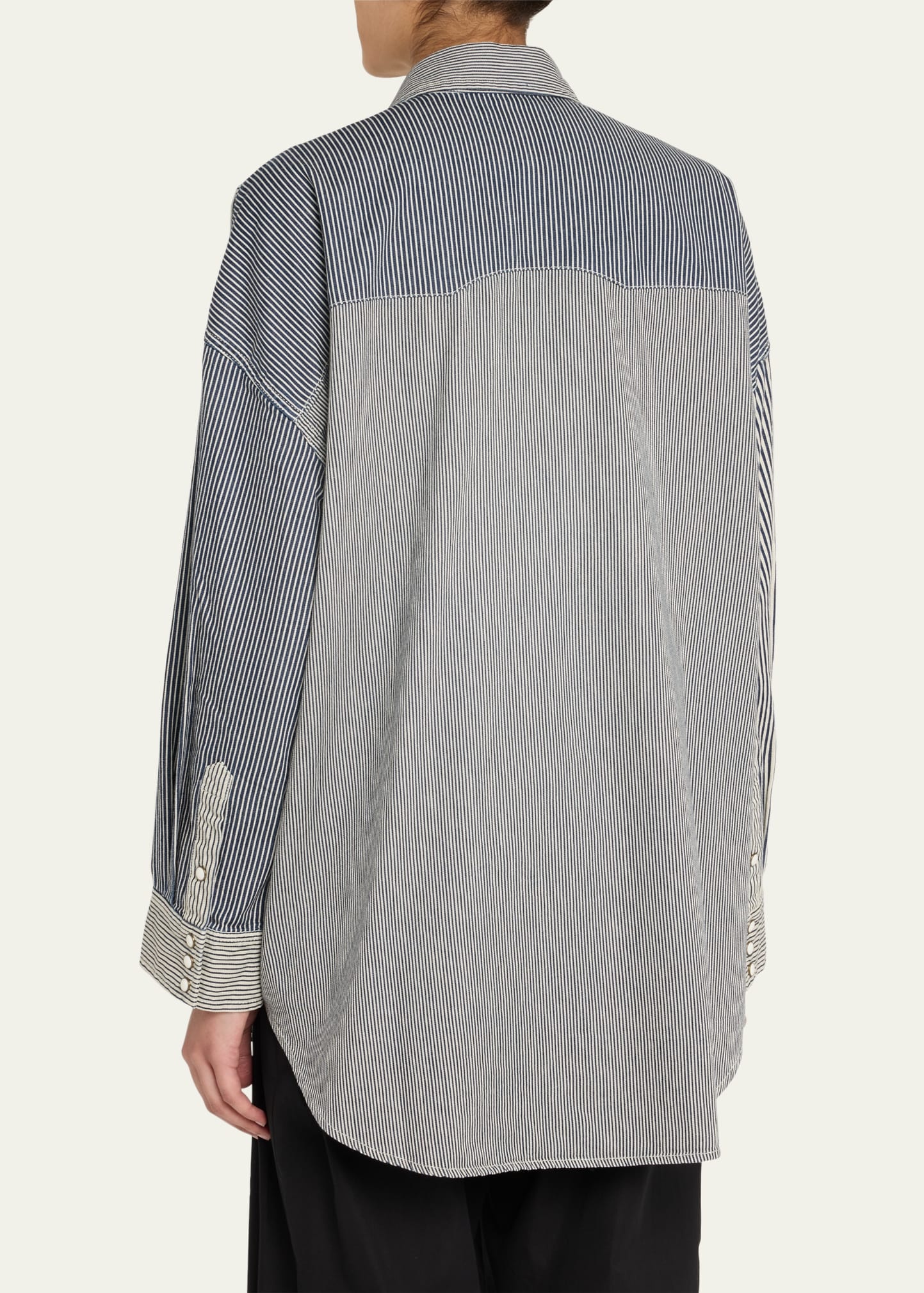 Oversized Denim Cowboy Shirt - 3