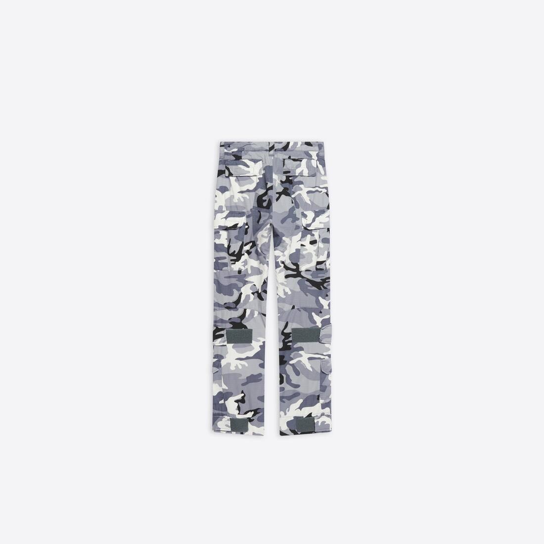 Men's Fitted Cargo Pants in Grey - 2