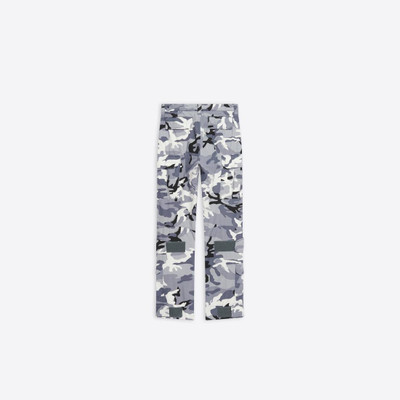 BALENCIAGA Men's Fitted Cargo Pants in Grey outlook