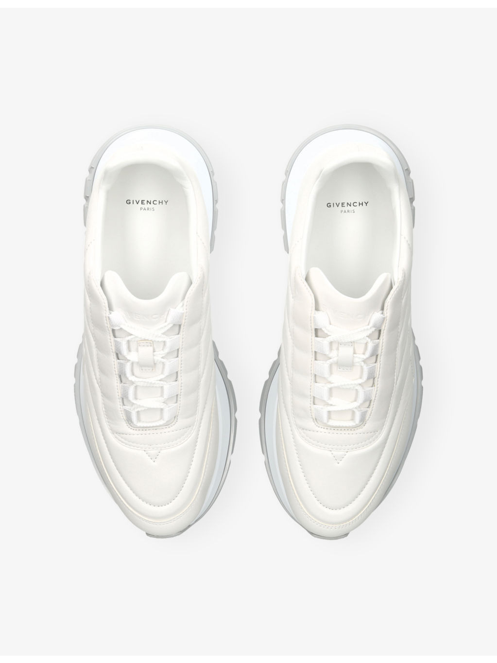 Padded Leather Trainers - 2