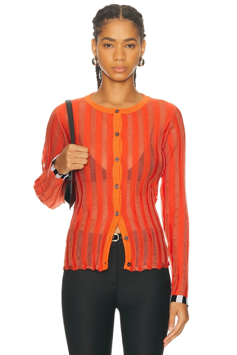 Pleated Cardigan - 1