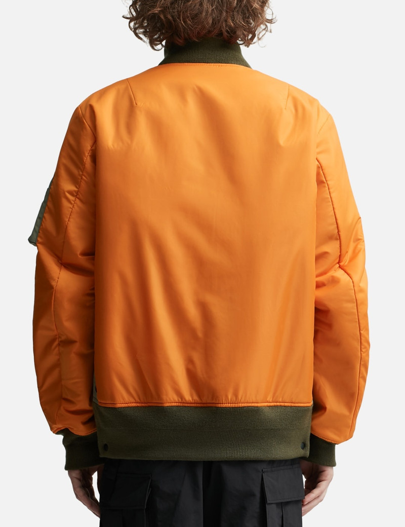 NYLON TWILL WORKWEAR BOMBER JACKET 6