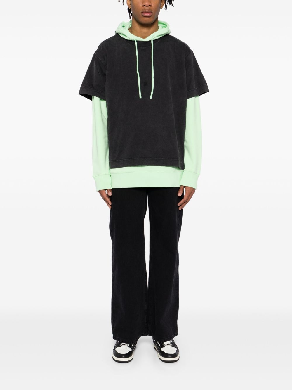layered hoodie - 2