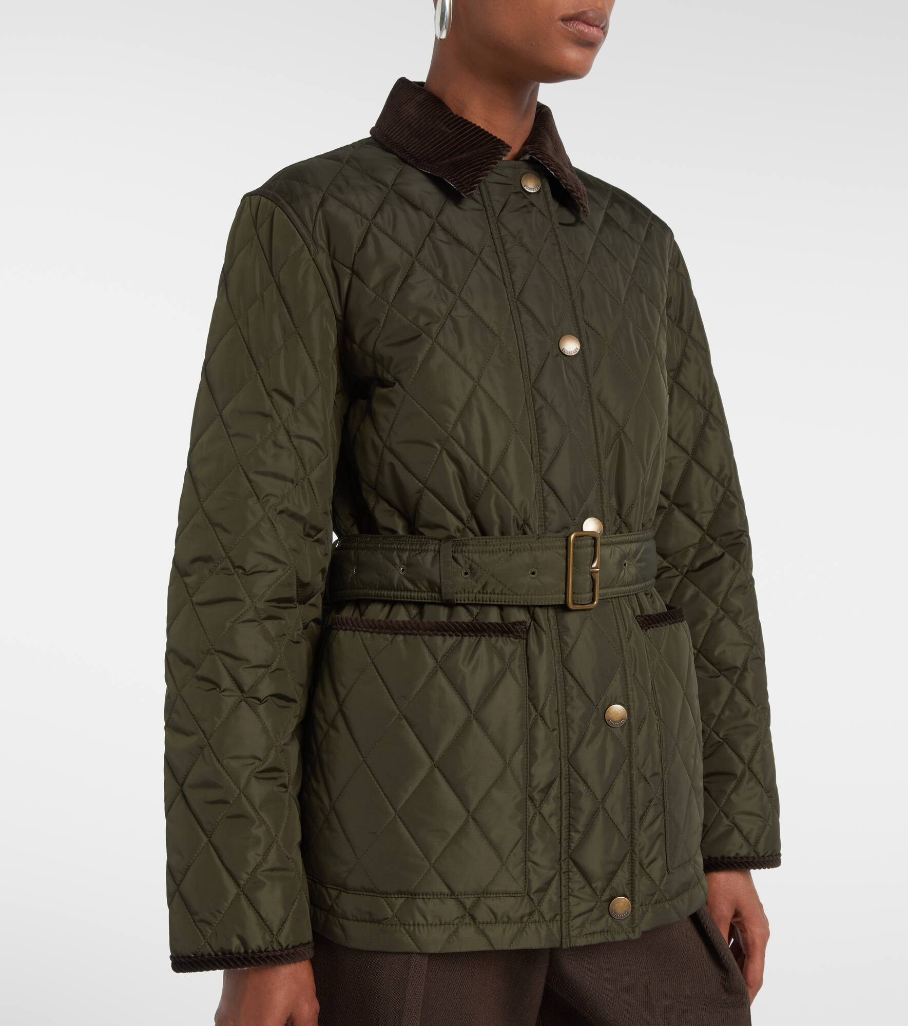 Belted quilted jacket - 6