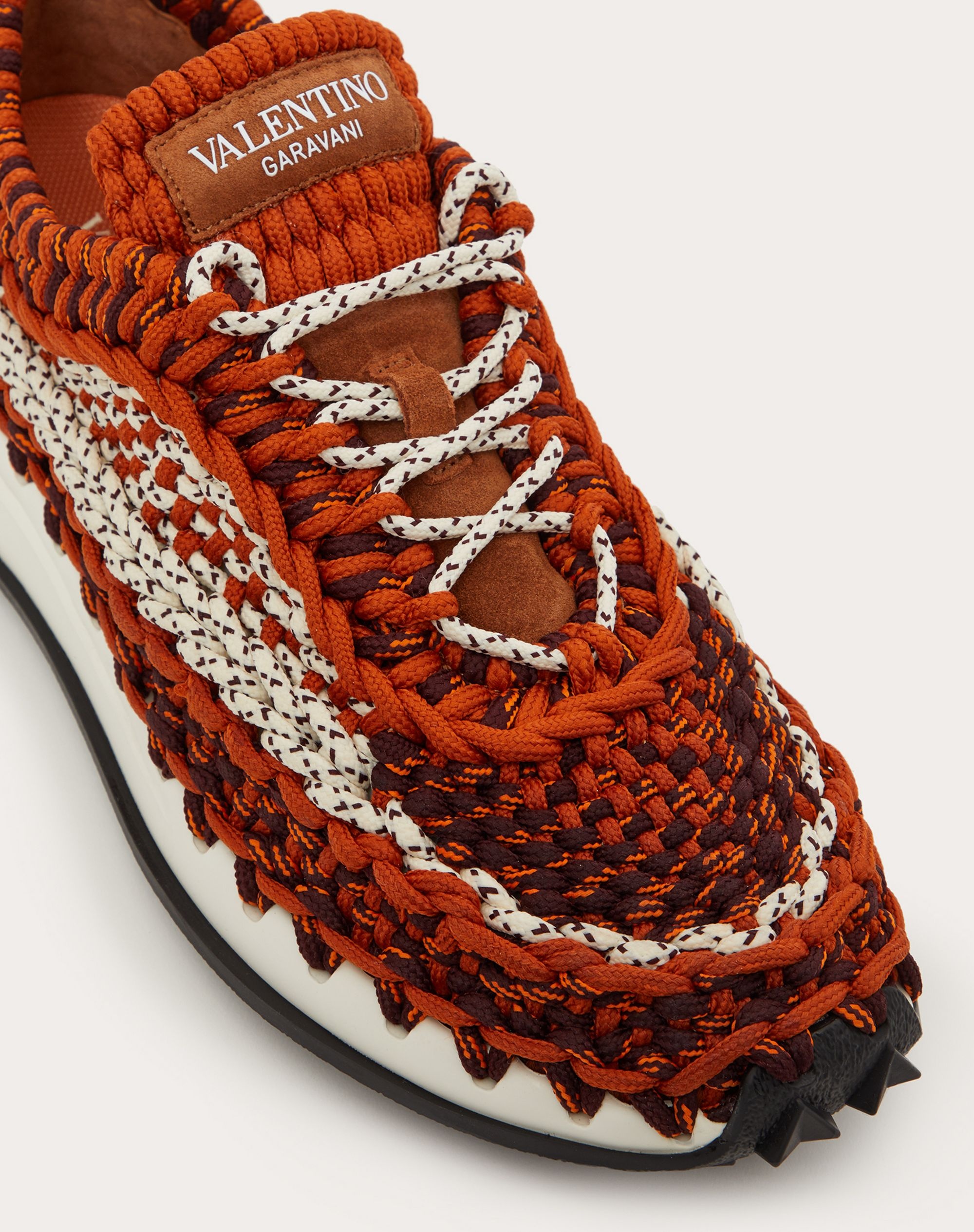 Valentino Garavani Crochet Sneakers in fabric - 5